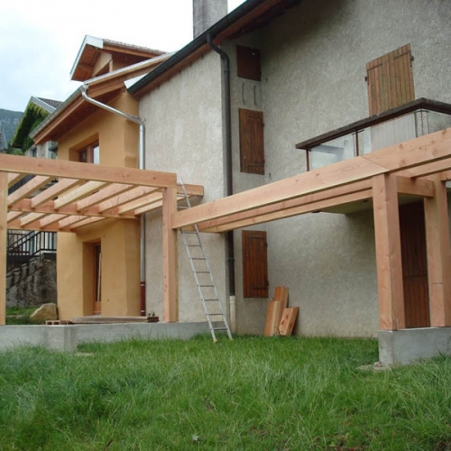structure terrasse bois à Chindrieux