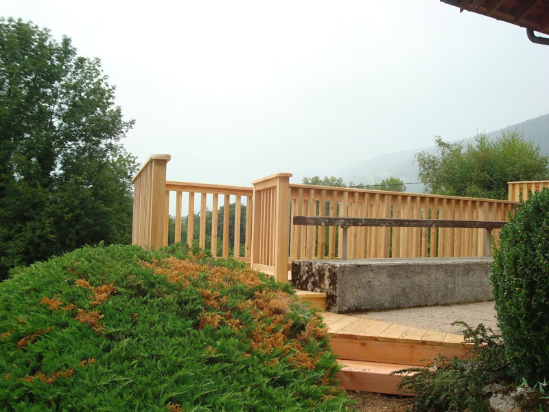 barrière terrasse bois à Chindrieux